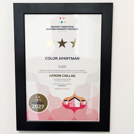 Color Apartmanok Eger Eksteriør bilde
