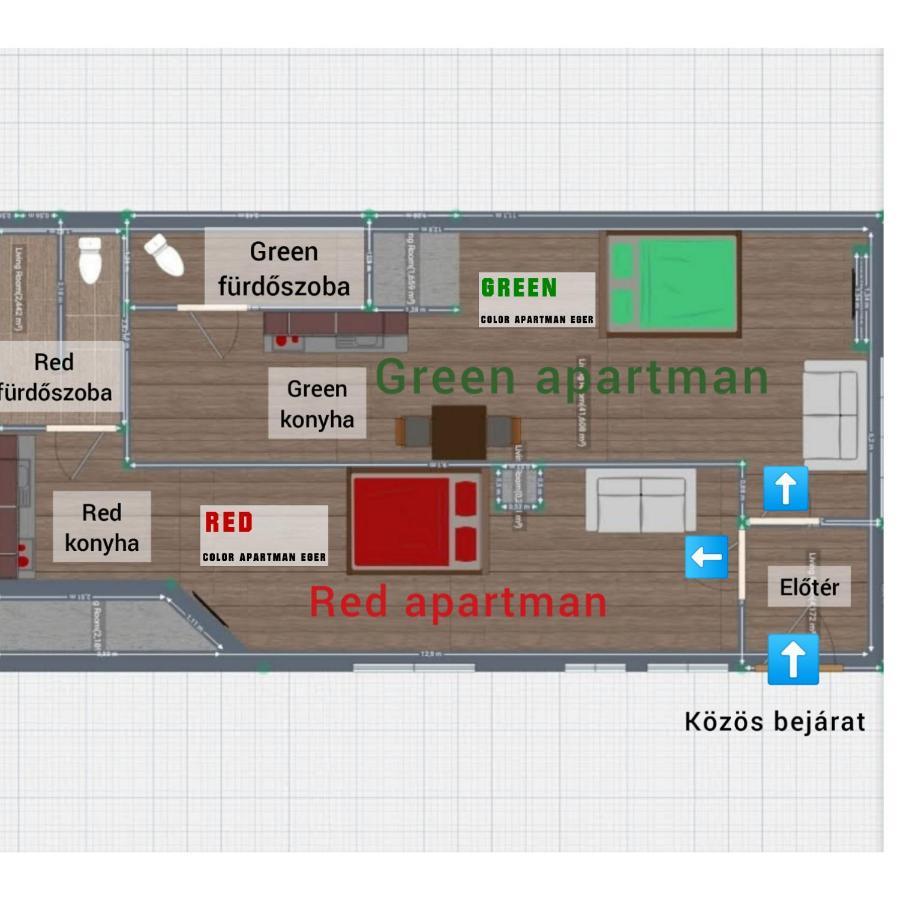 Color Apartmanok Eger Eksteriør bilde
